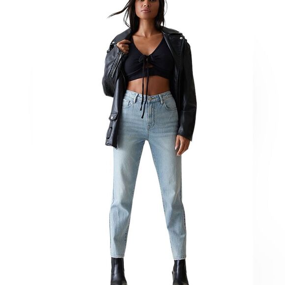 PacSun Eco Stretch Light Indigo Curve Straight Leg Jeans NEW - Picture 1 of 15